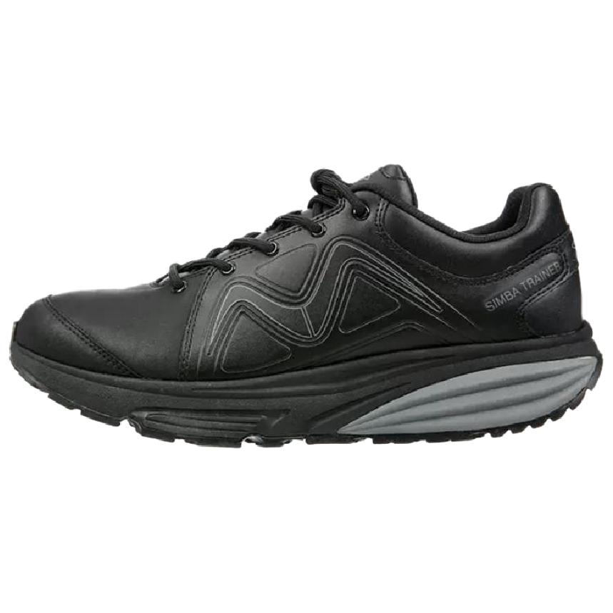 MBT Cushioning Abrasion Resistant Cushioning, Wear Resistant Low top Running Shoes Men’s Black Wide Fit