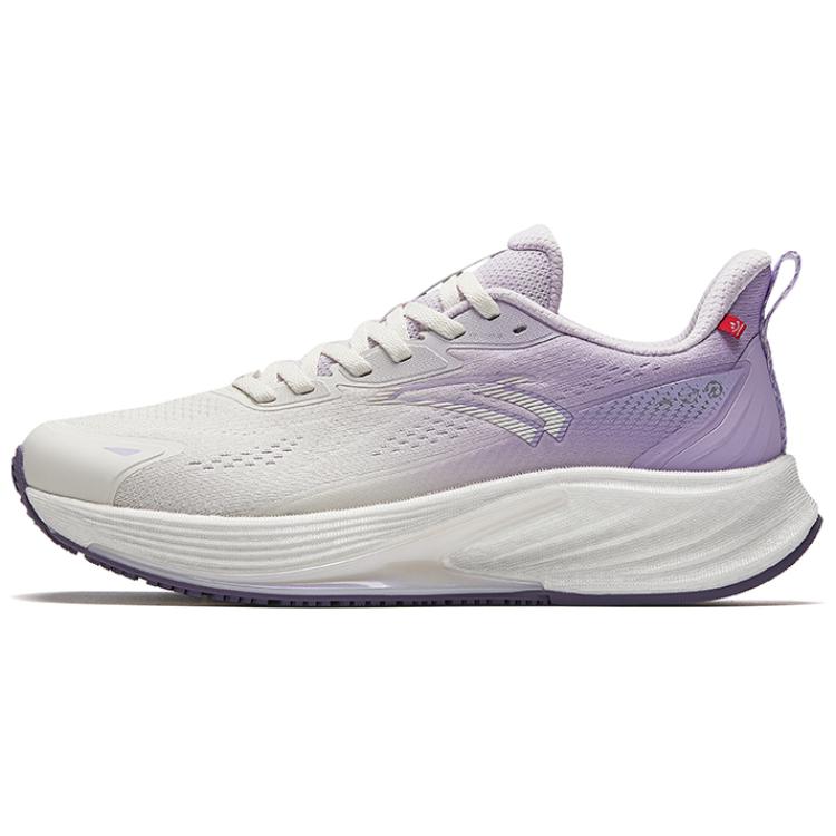 Anta Fabric Slip Resistant Abrasion Resistant Low top Casual Running Shoes Women’s Gray Purple