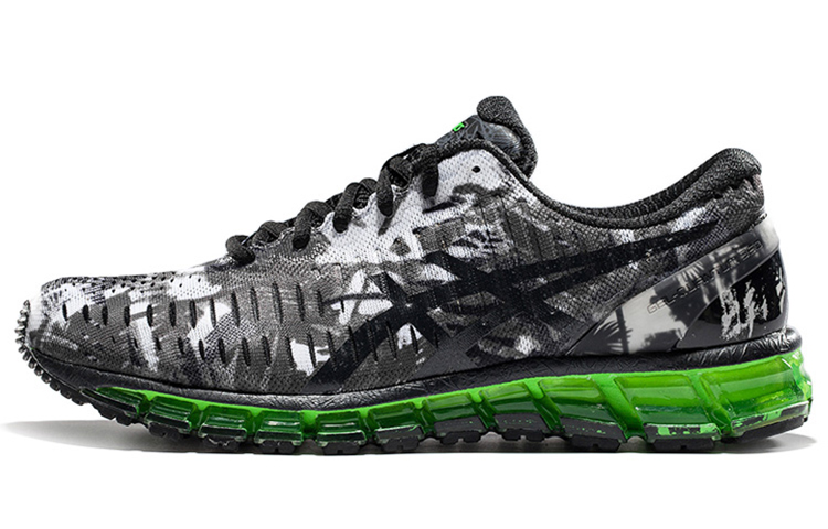 Asics Gel Quantum 360 Abrasion Resistant Low top Running Shoes Men's Black Green