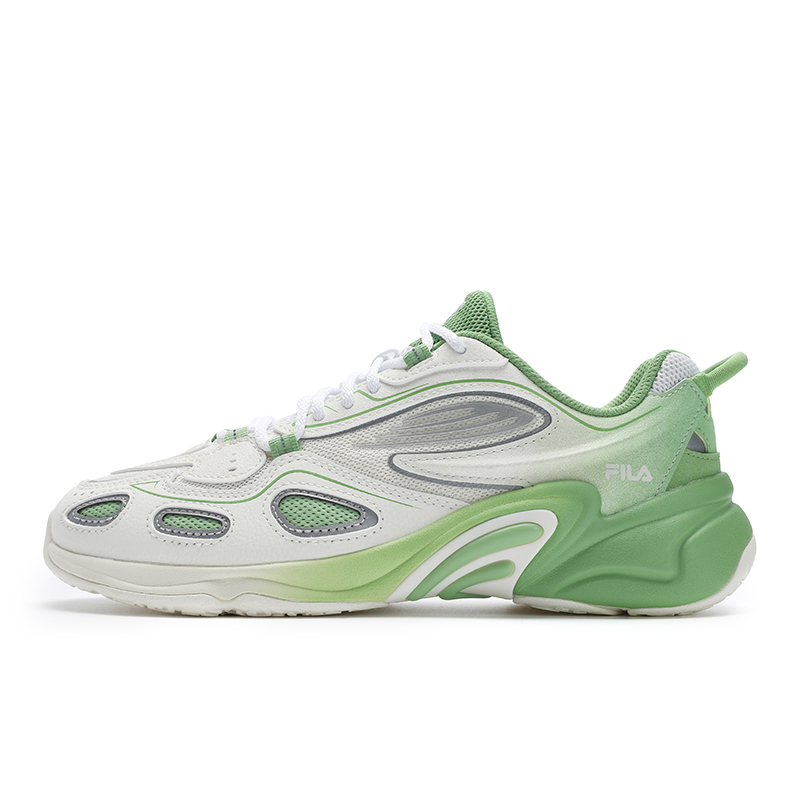 FILA Abrasion Resistant Breathable Coverage Support Running Shoes Women’s Slight White Ivory Green