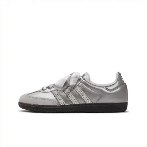 Adidas Originals Samba OG German Army Trainers, Moonlight Silver Engraved Abrasion Resistant Low top Skateboard Shoes