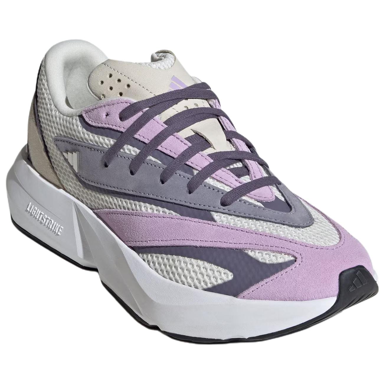 Adidas LIGHTBLAZE Abrasion Resistant Low top Casual Running Shoes Women’s Beige Purple