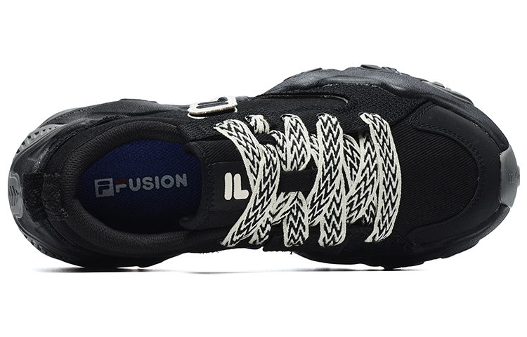 Женские кроссовки Fila FUSION STARFISH CANVAS (черные) — фото 4
