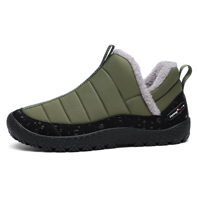 Leyang Fleece Lined Comfortable Outdoor Shoes Men’s Khaki