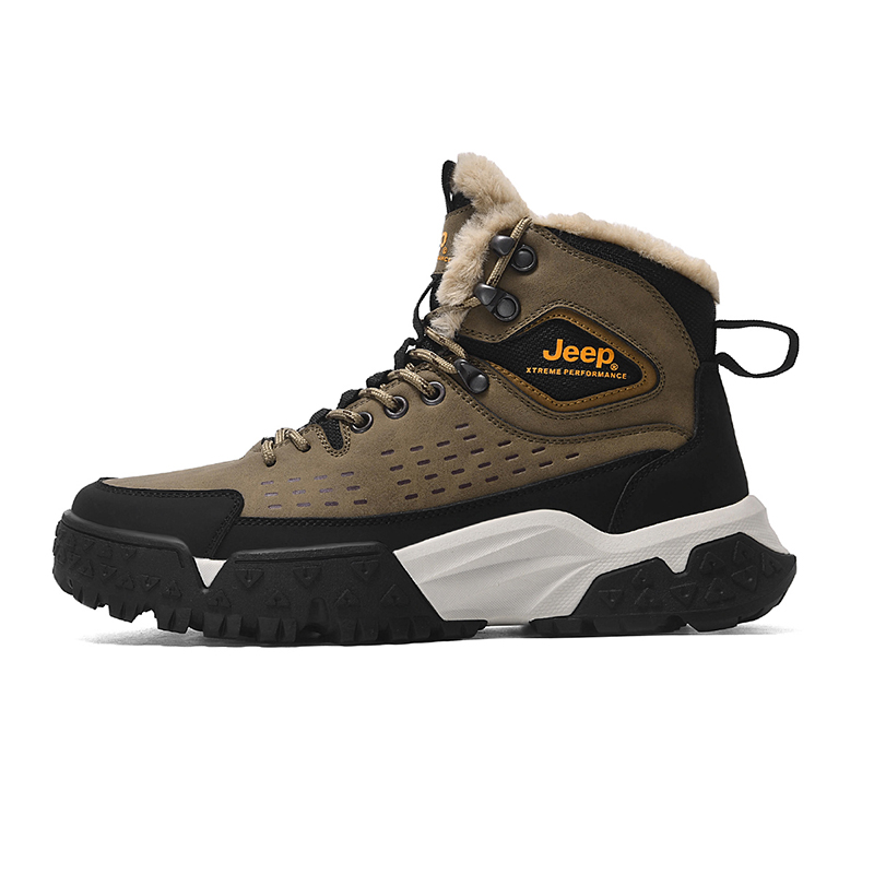Jeep Comfortable, Versatile, Casual, Thermal Fleece Lined High top Outdoor Shoes Men’s
