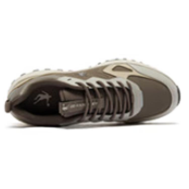 QIAODAN Slip Resistant Thermal Slip Resistant Thermal Low top Running Shoes Men’s Beige Brown