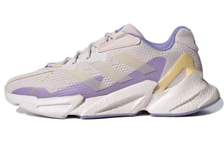 Adidas X9000l4 retro sports fabric shock-absorbing anti-slip low-top marathon running shoes women's purple pink