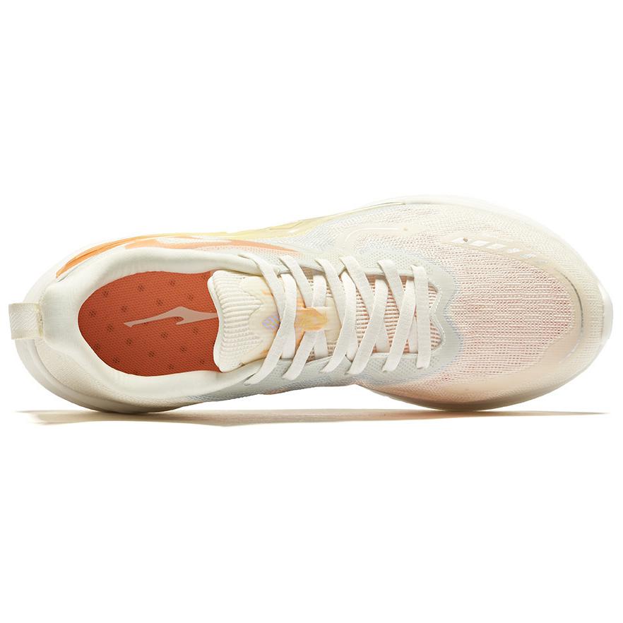 Erke Cushioning, Wear Resistant Low top Casual Running Shoes Women’s White Orange