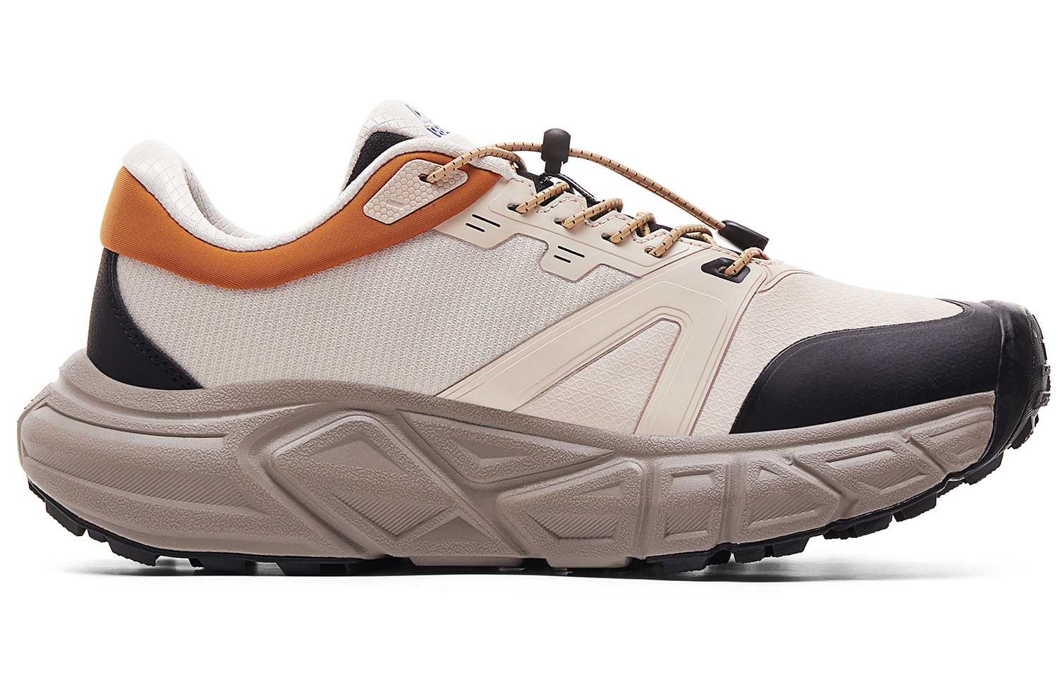 PEAK Cushioning Coverage Rebound Abrasion Resistant Breathable Slip Resistant Low top Running Shoes Men’s Black Khaki
