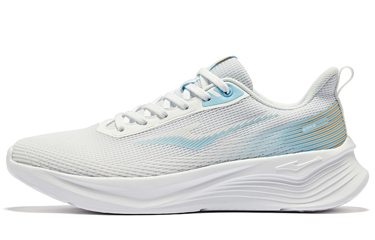Erke Cushioning, Wear Resistant Low top Running Shoes Men’s Erke White
