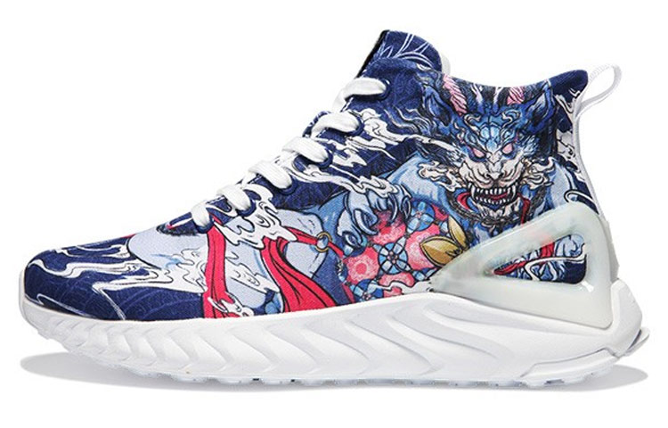IDX x PEAK Mid top Running Shoes Unisex White Blue