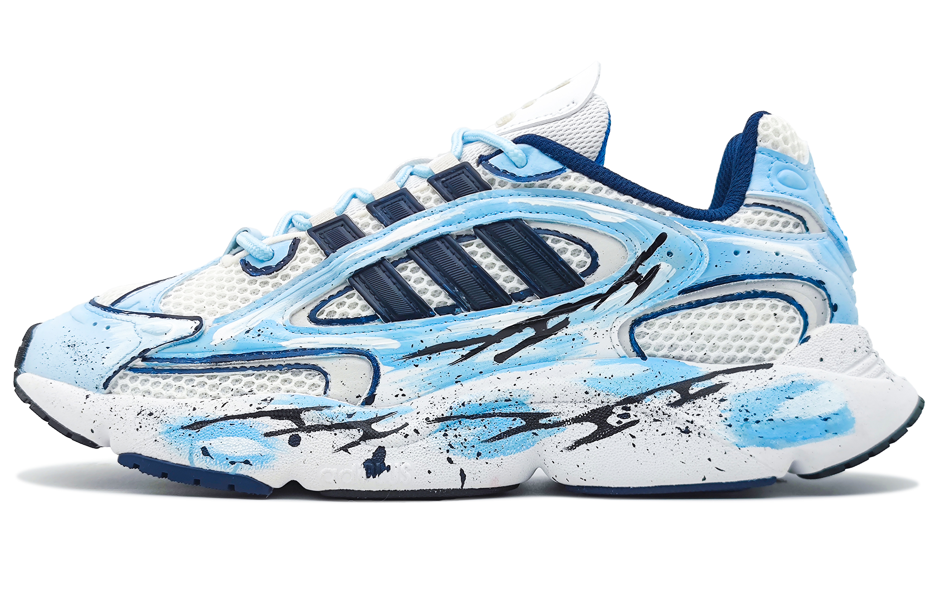 Adidas Originals Ozmillen Slip Resistant Abrasion Resistant Low top Running Shoes Unisex Blue White