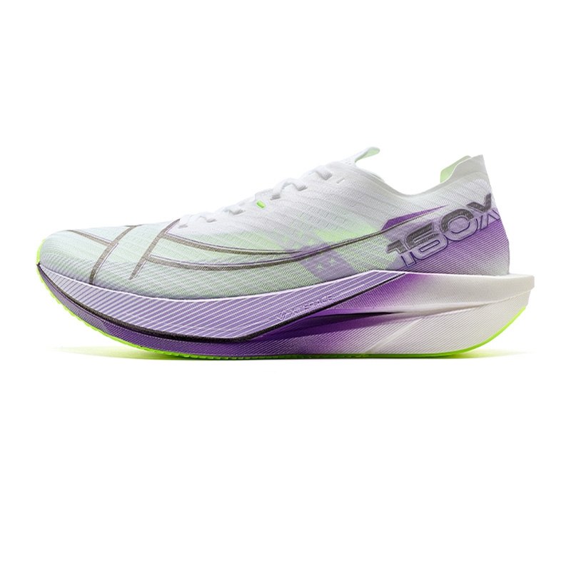 XTEP 160X 6.0 Fabric Abrasion Resistant Lightweight Rebound Low top Carbon Plate Marathon Running Shoes Men’s Purple