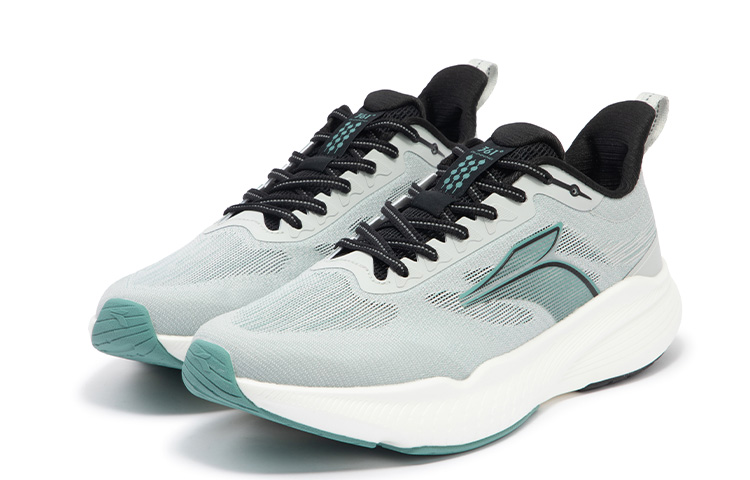 361° Cushioning Slip Resistant Abrasion Resistant Breathable Low top Running Shoes Men’s Gray Cyan