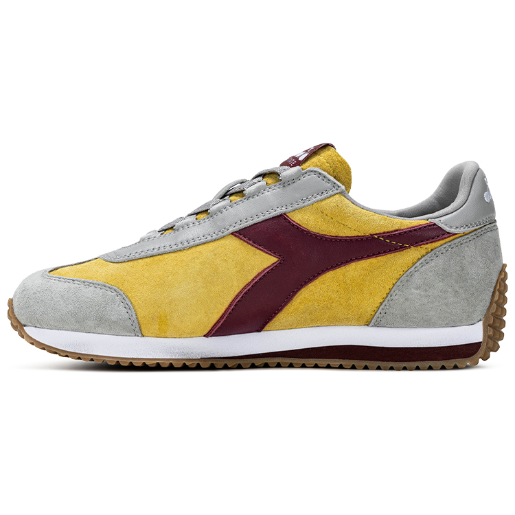 Diadora Heritage Low top Running Shoes Unisex Gray Yellow