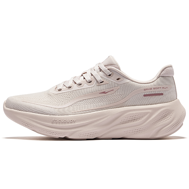 Erke Cloud Steps Low top Long Distance Running Shoes Women’s Painted Gray
