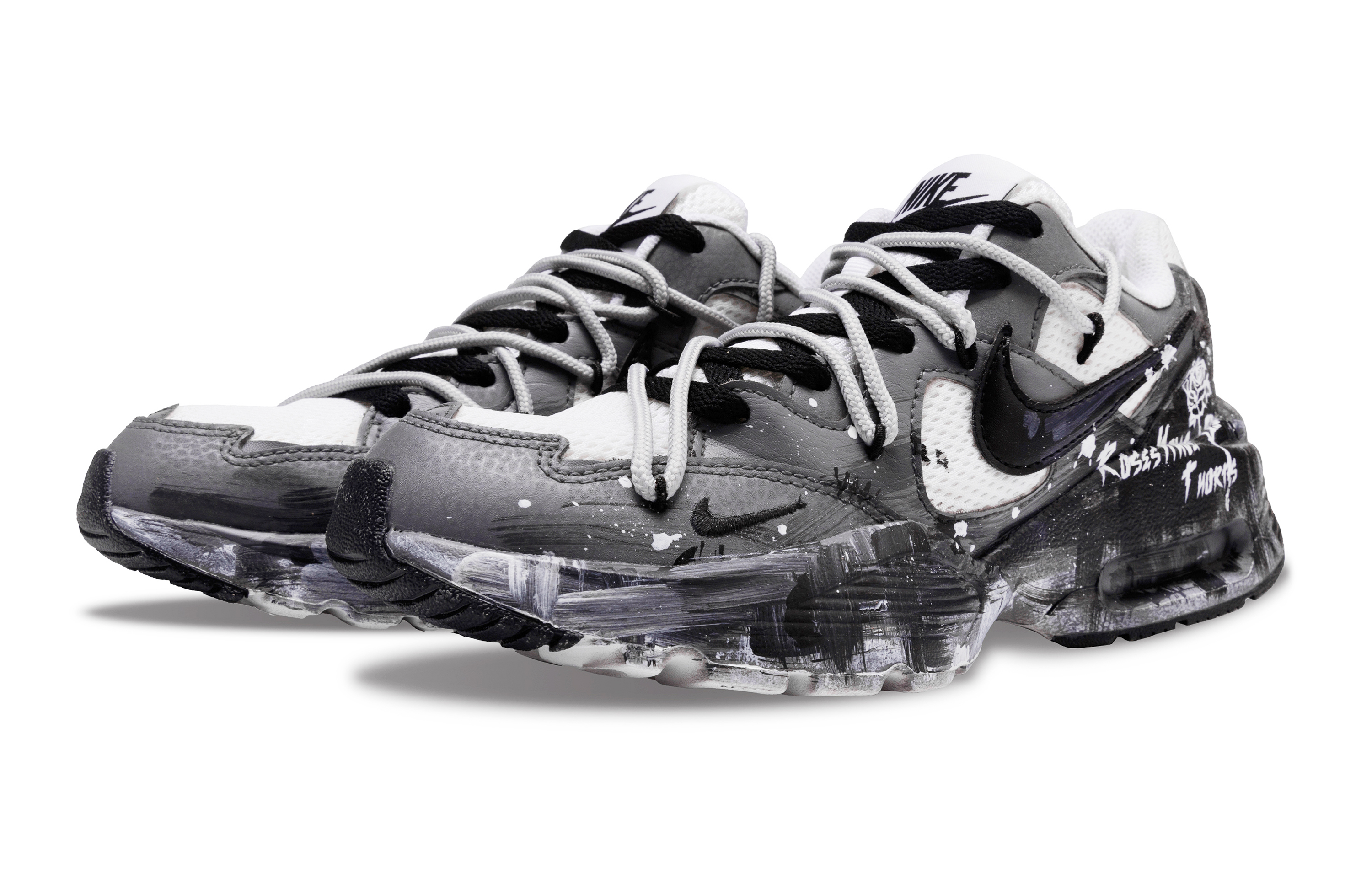 Nike Air Max Fusion Wear resistant And Lightweight Low top Running Shoes Women’s Black