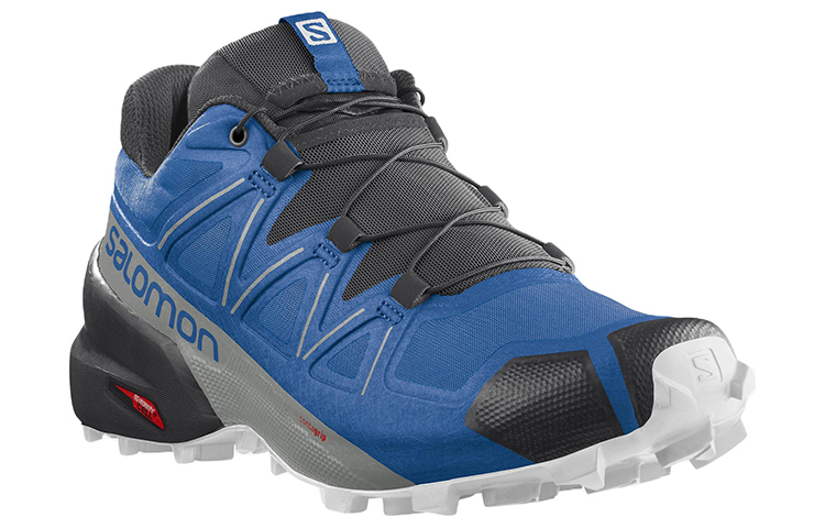 SALOMON Speedcross 5 Fabric Abrasion Resistant Abrasion Resistant Low top Running Shoes Men’s Black Blue