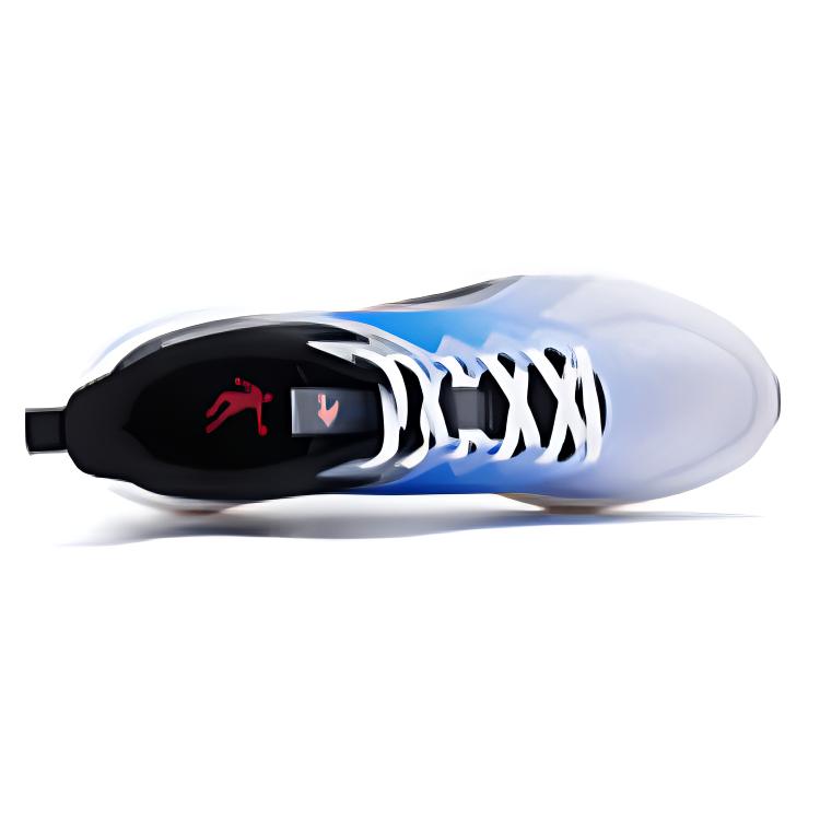 QIAODAN Abrasion Resistant Slip Resistant Low top Casual Running Shoes Men’s White Blue Black