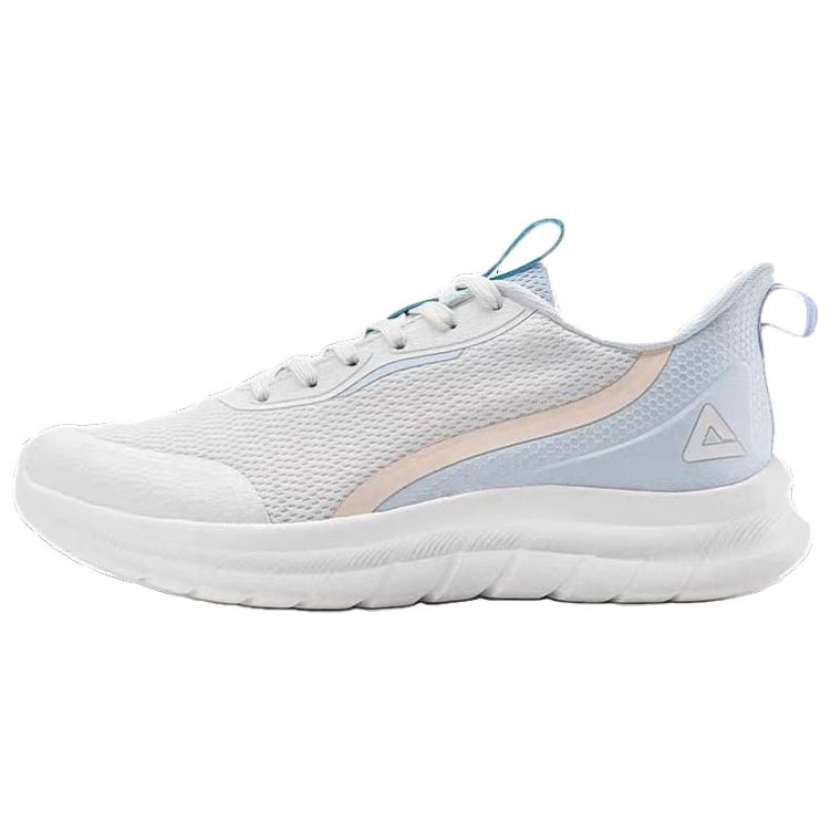 PEAK Comfortable And Breathable Cushioning, Wear Resistant Low top Running Shoes Women’s White Blue