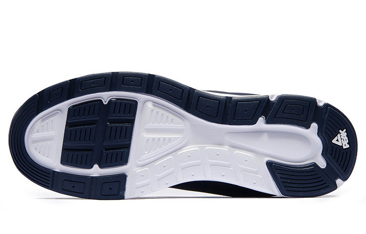 PEAK Leather Lightweight Anti Slip Low top Running Shoes Men’s Navy Blue