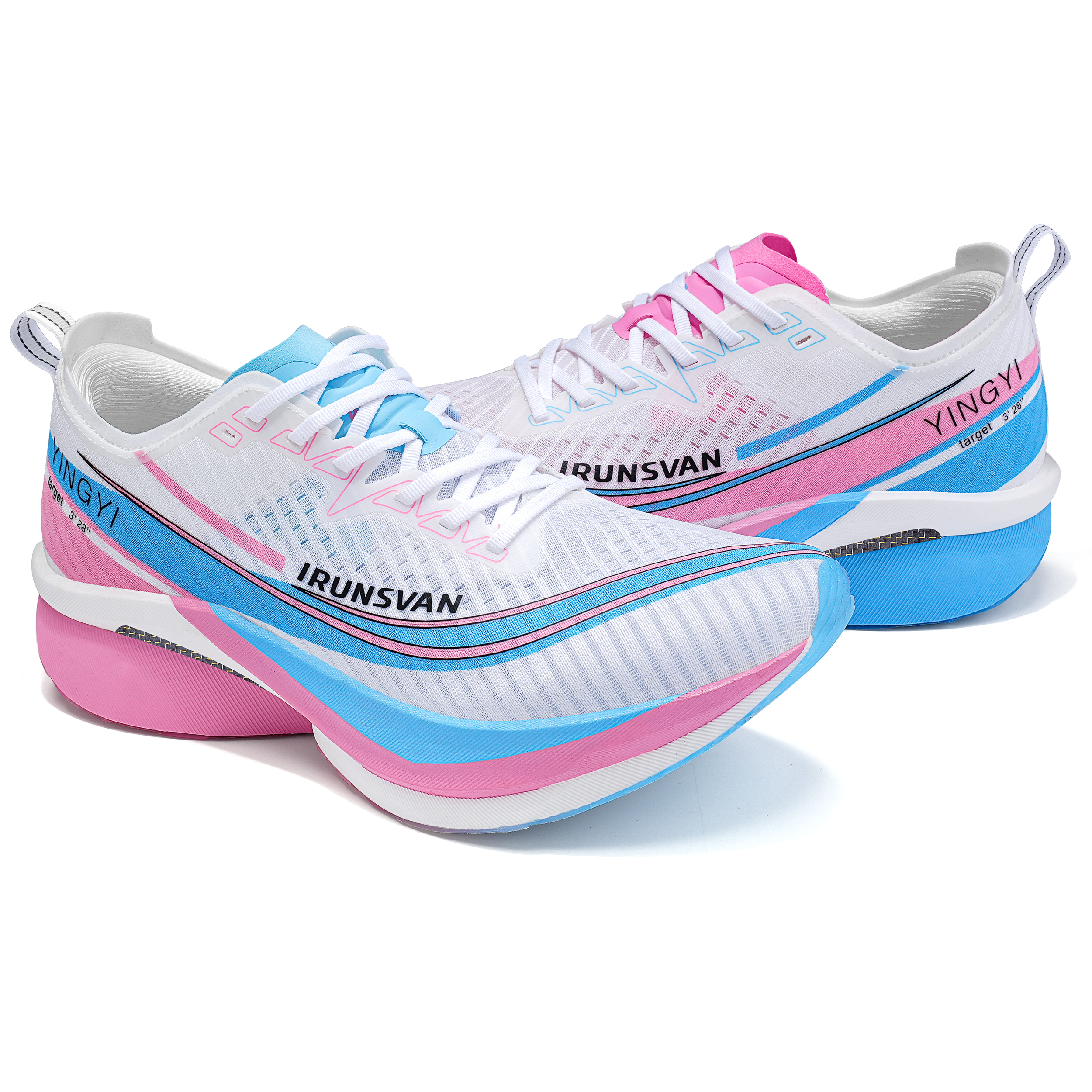 IRUNSVAN Fall Running Shoes Unisex Mismatched New Green Plum Cooking Wine