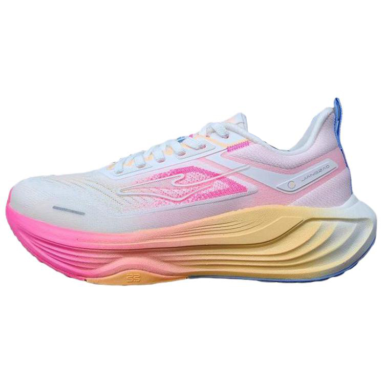 Erke Running Shoes Women’s Low Top Microcrystal White, Fluorescent Digital Pink