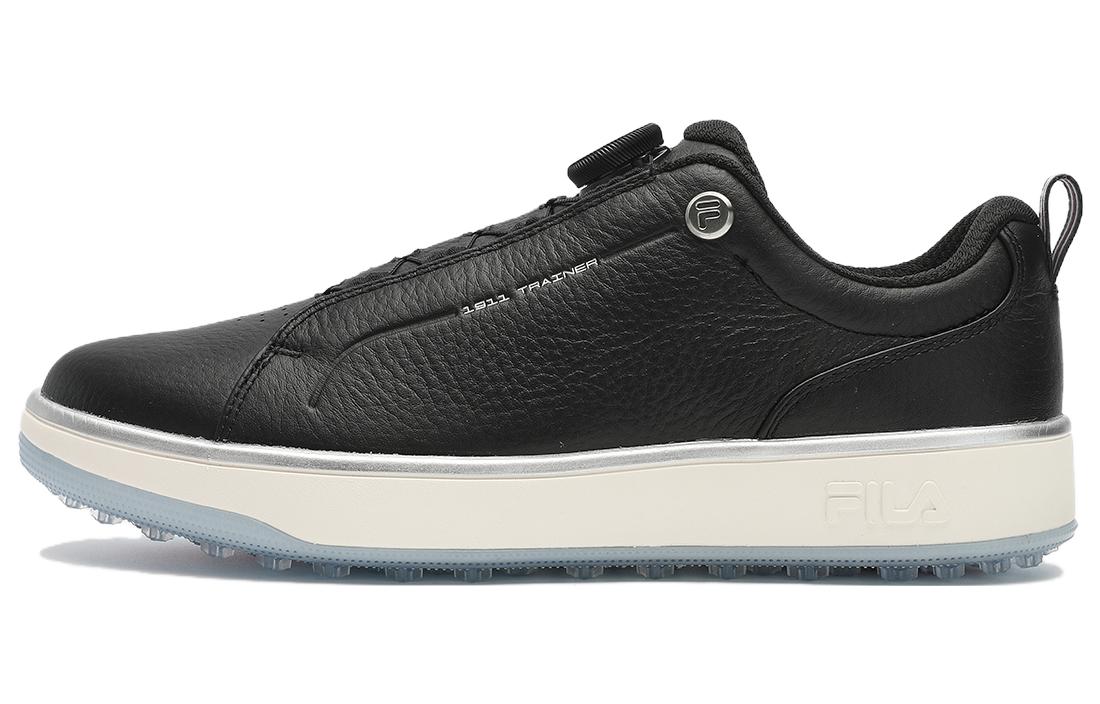 FILA Fila GF 1911 Trainer lace-up shock-absorbing and wear-resistant low-top golf shoes men's black and white