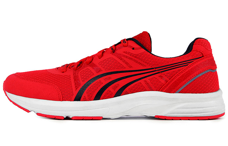 DO WIN Marathon Journey Cushioning Slip Resistant Abrasion Resistant Breathable Low top Running Shoes Unisex Red White