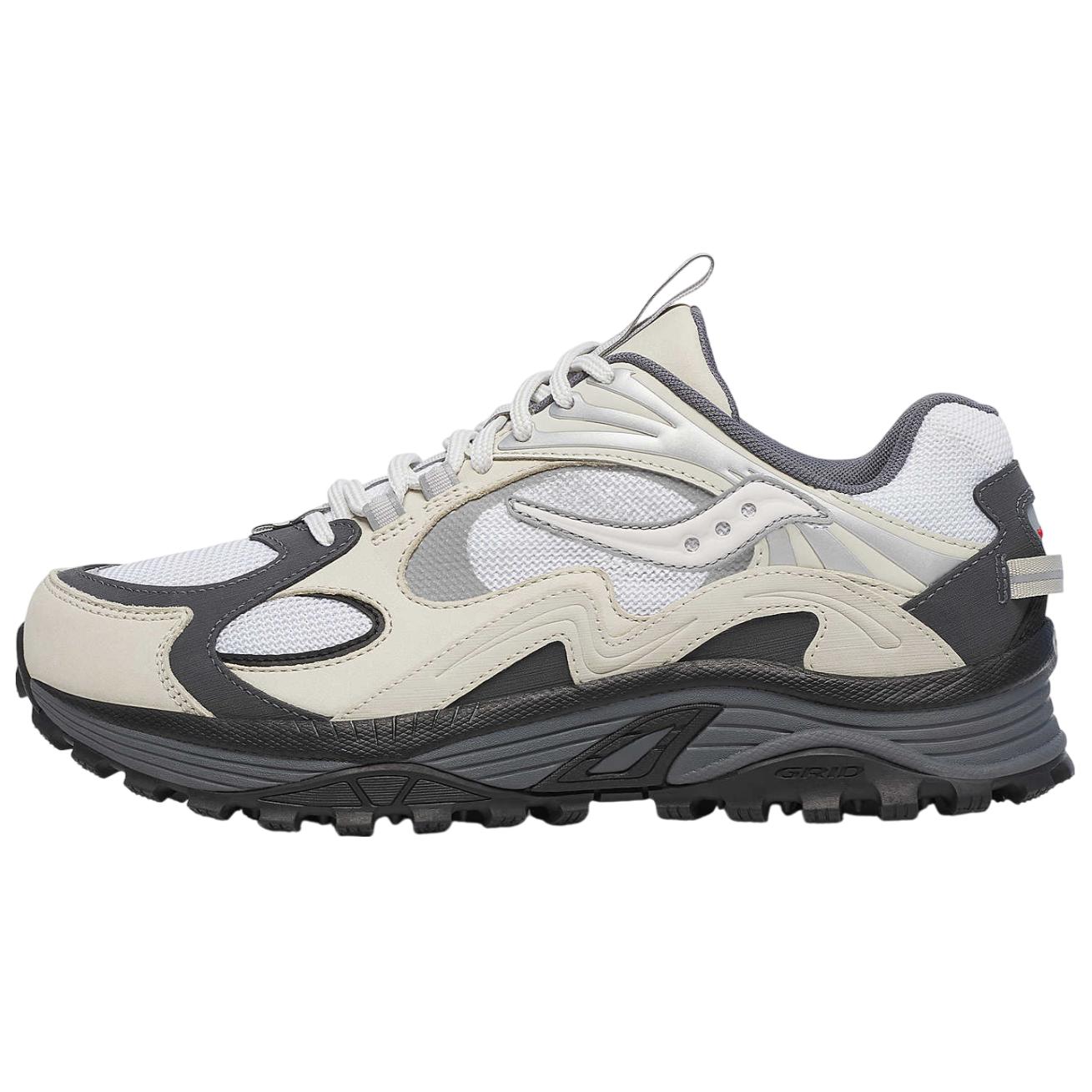 Saucony Grid Aura X Grey Pack White
