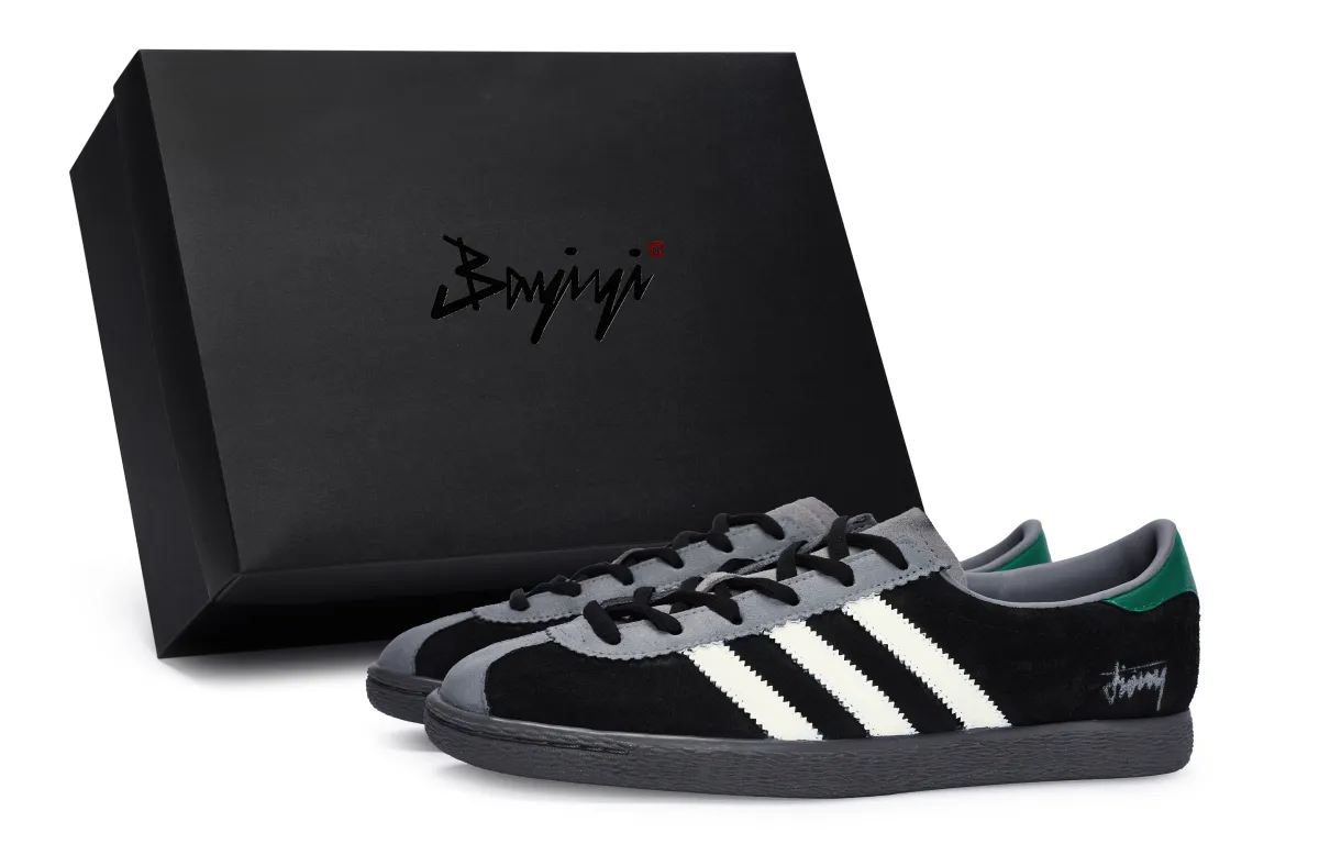 Adidas Originals Stadt 811 Manufacturing, Ashtray Tail Green, Special Shoe Box Low top Skateboard Shoes Men's