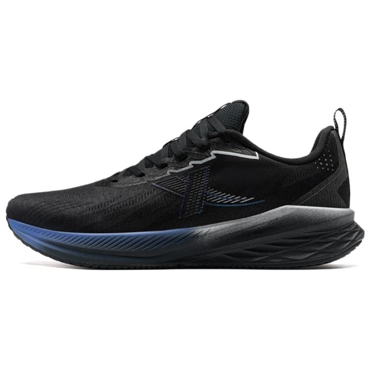 XTEP 5.0LITE Fabric Cushioning Abrasion Resistant Cushioning, Wear Resistant Low top Running Shoes Men’s Black Blue