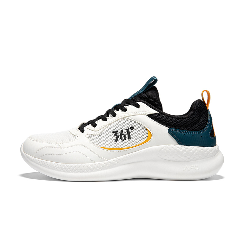 361° Cushioning Lightweight Slip Resistant Low top Running Shoes Men’s White Blue