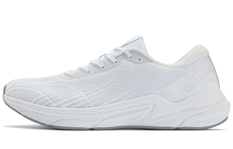 361° Fei Ren Frosty Mist Stretch Running Shoes Men’s White Gray