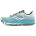 Saucony Mesh Cushioning Slip Resistant Abrasion Resistant Low top Casual Running Shoes Women's Blue White