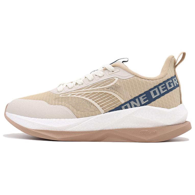 361° Slip Resistant Abrasion Resistant Low top Casual Racing Running Shoes Men’s Beige Blue White