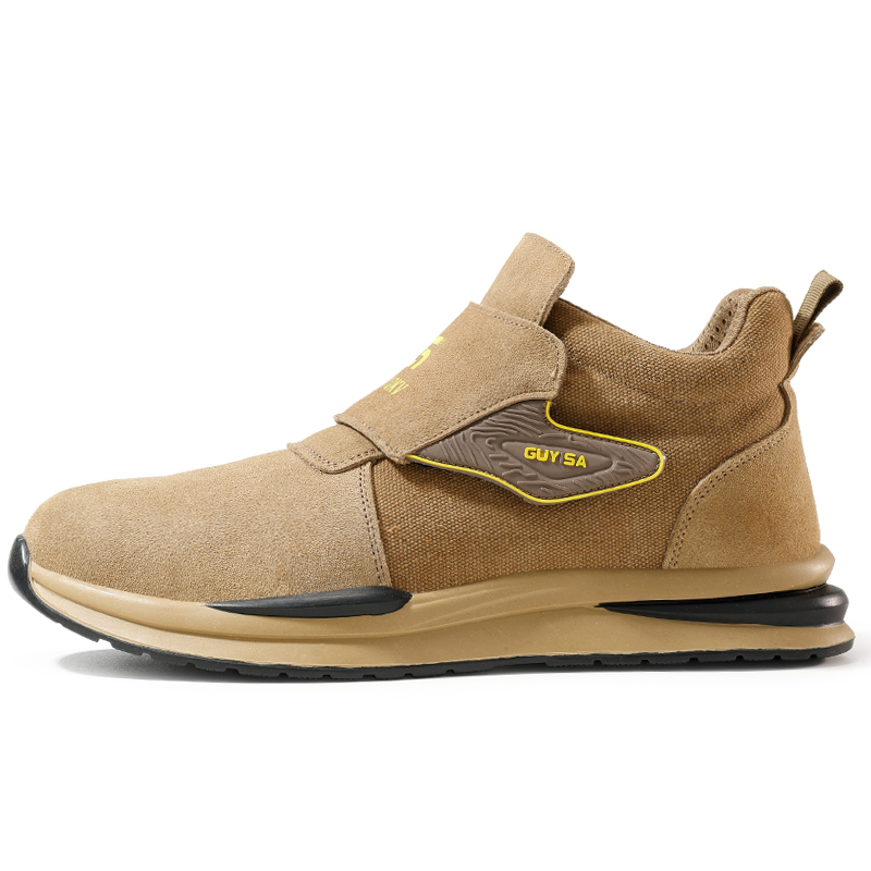 LANOUDUN Abrasion Resistant Impact Resistant Support Mid top Outdoor Shoes Unisex Brown