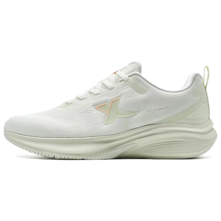 XTEP Comfortable And Trendy Slip Resistant Abrasion Resistant Low top Training Sprint Running Shoes Women’s White Green