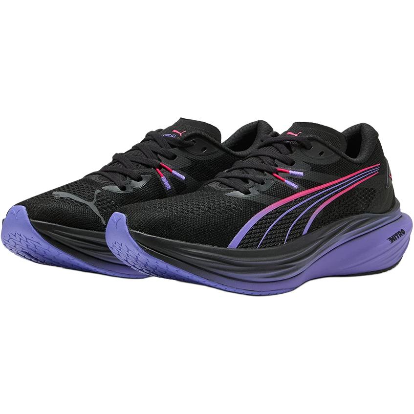 PUMA Deviate NITRO 3 Abrasion Resistant Low top Running Shoes Men’s Black