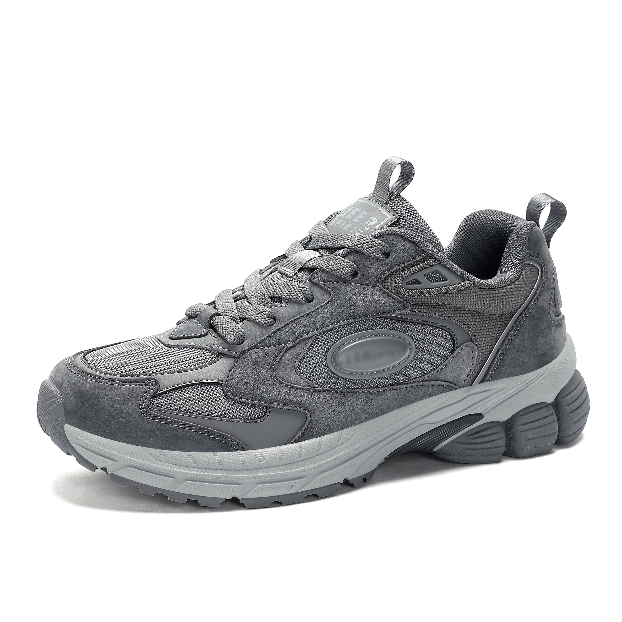 JEEP SPIRIT Outdoor Commute Mesh Abrasion Resistant Breathable Lightweight Cushioning Height Increasing