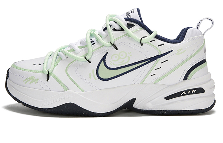 Nike Air Monarch 4 Low top Chunky Sneakers Unisex White Green