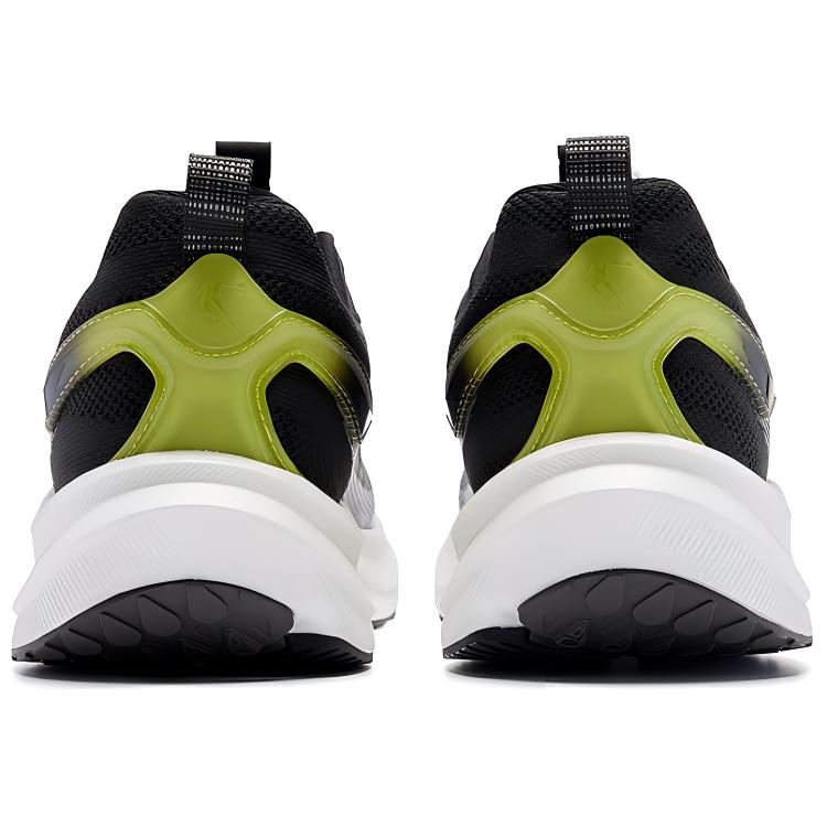 QIAODAN Fabric Slip Resistant Abrasion Resistant Low top Casual Running Shoes Men’s Black Blue Green