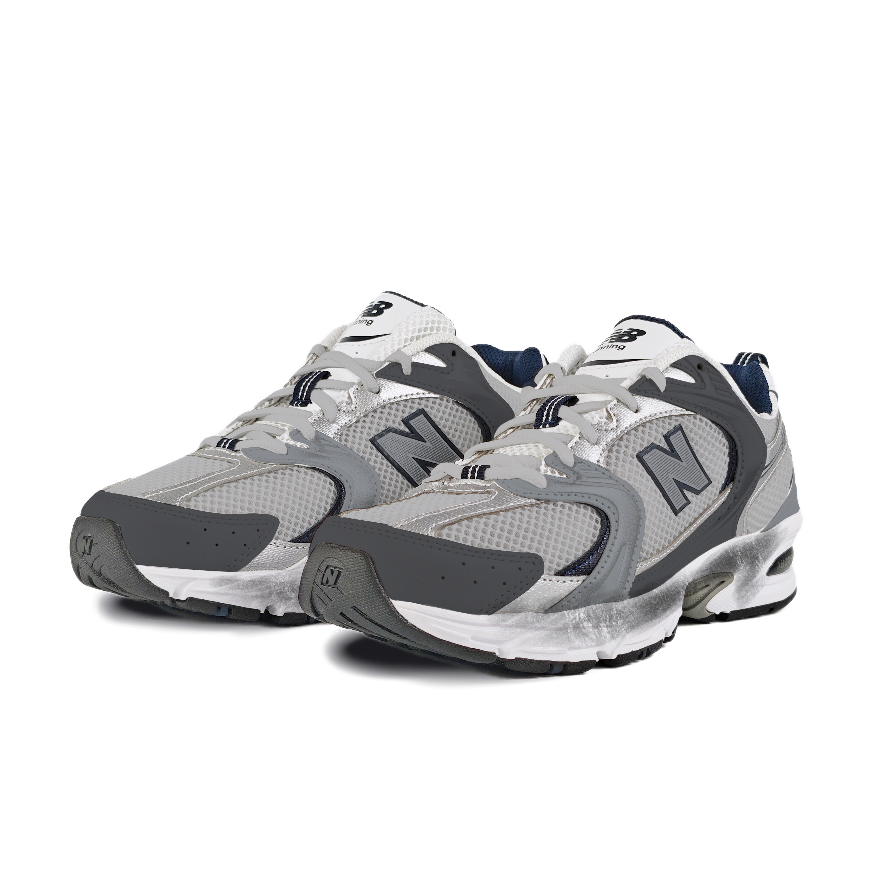 New Balance NB 530 Mesh, Textile, Artificial Leather Abrasion Resistant Low top Running Shoes Unisex Gray