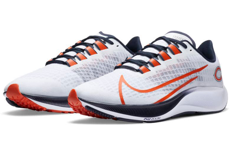 Кроссовки Nike Pegasus 37 (бело-оранжевые) — фото 3