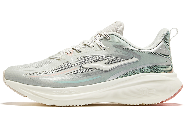 Erke Comfortable And Breathable Cushioning, Wear Resistant Low top Running Shoes Women’s White Green