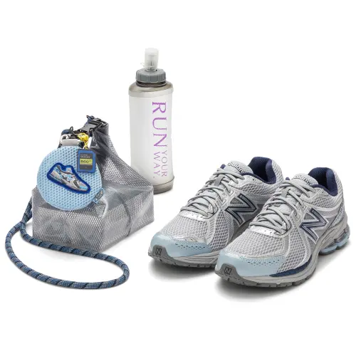 New Balance 860 V2 Mesh Abrasion Resistant Breathable Low top Running Shoes Unisex Silver Gray Blue