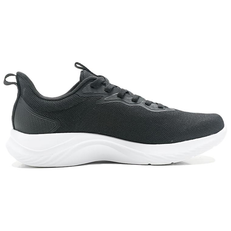 QIAODAN Cushioning Slip Resistant Abrasion Resistant Breathable Low top Casual Running Shoes Men’s Black White