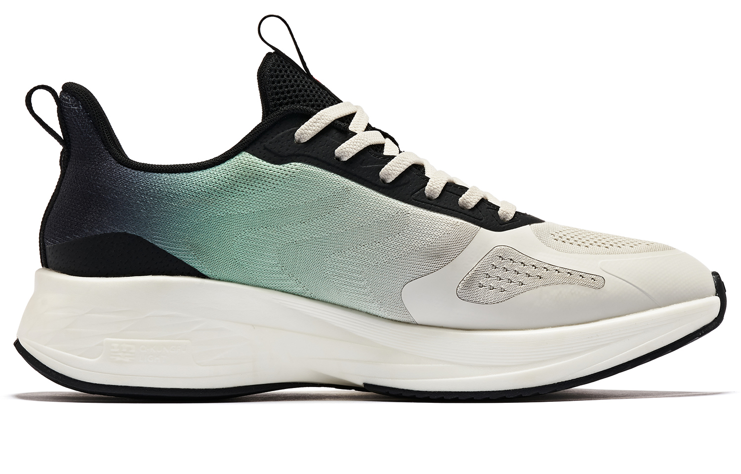 QIAODAN Abrasion Resistant Breathable Low top Running Shoes Men’s Gray Green Black