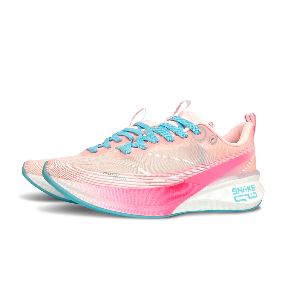 Li Ning Red Hare 8PRO Slip Resistant, Abrasion Resistant, Breathable Low top Casual Running Shoes Unisex Pink Blue