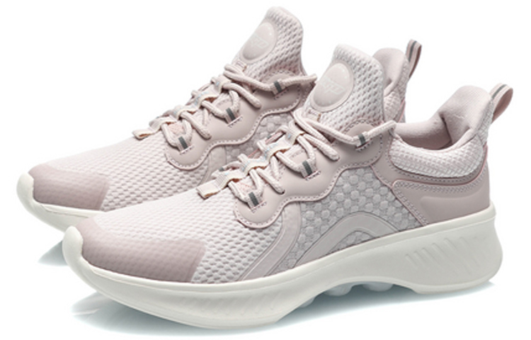 Li Ning Fashion Rebound Breathable Lightweight Slip Resistant Low top Running Shoes Women’s Light Purple